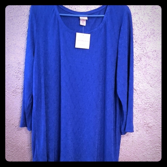 Sears Tops - NWT Beautiful Blue Top 💙 Plus Size 20-22W